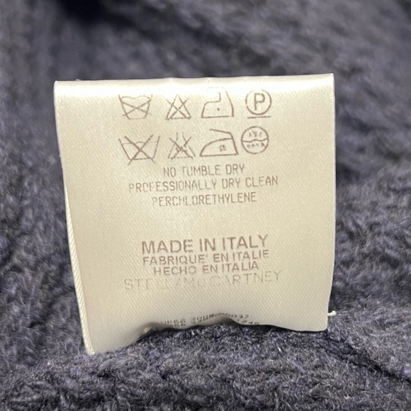 Stella McCartney Women's Square Knit Cashmere Longline Cardigan Sweater 8 - Picture 16 of 16